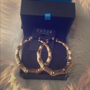 Guess gold hoops